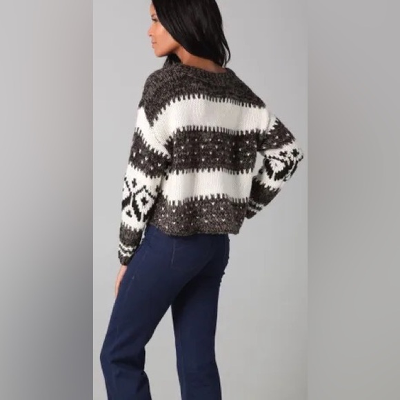 Free People Fair Isle Cropped Sweater - Picture 3 of 10